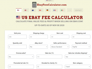 eBay calculator